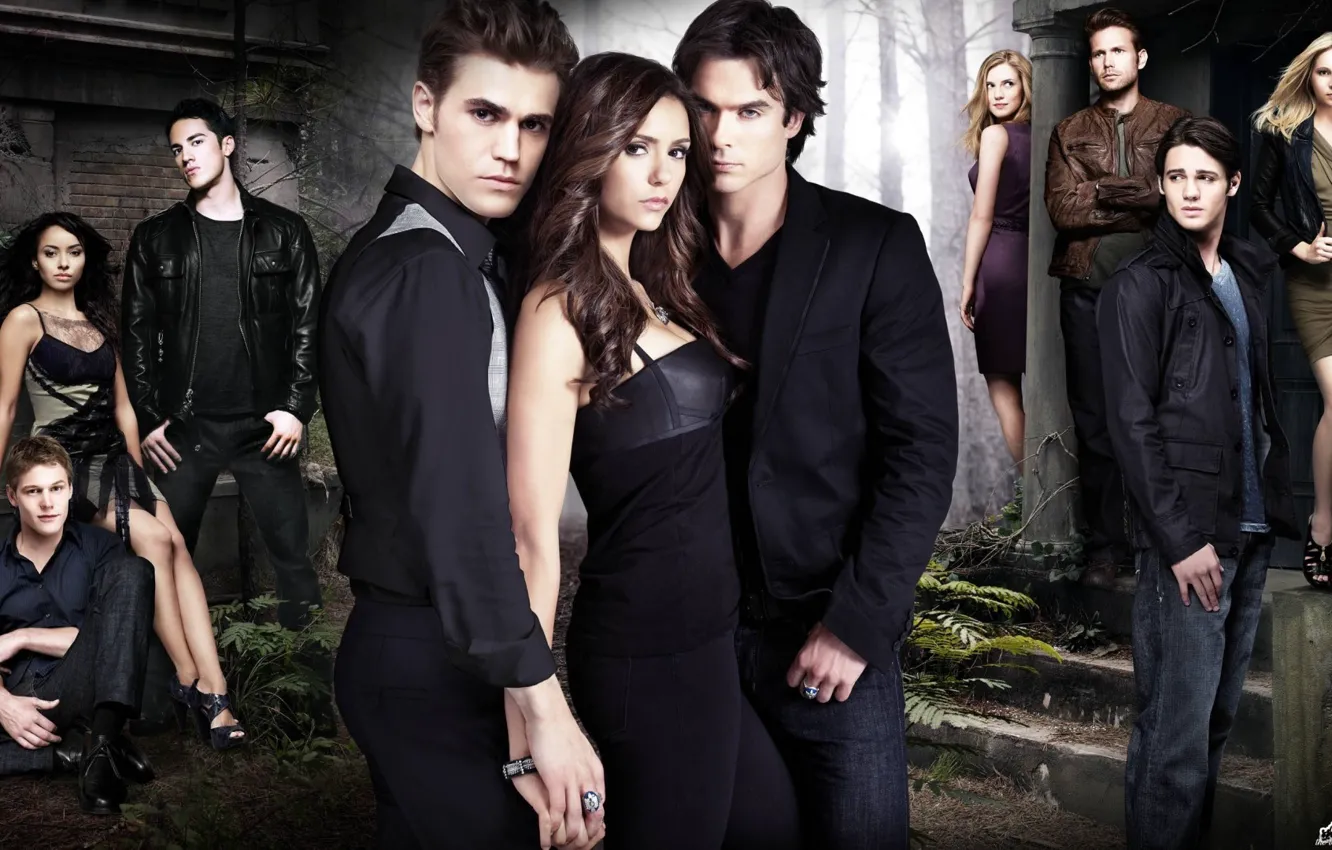 Photo wallpaper The vampire diaries, Season 2, all the characters