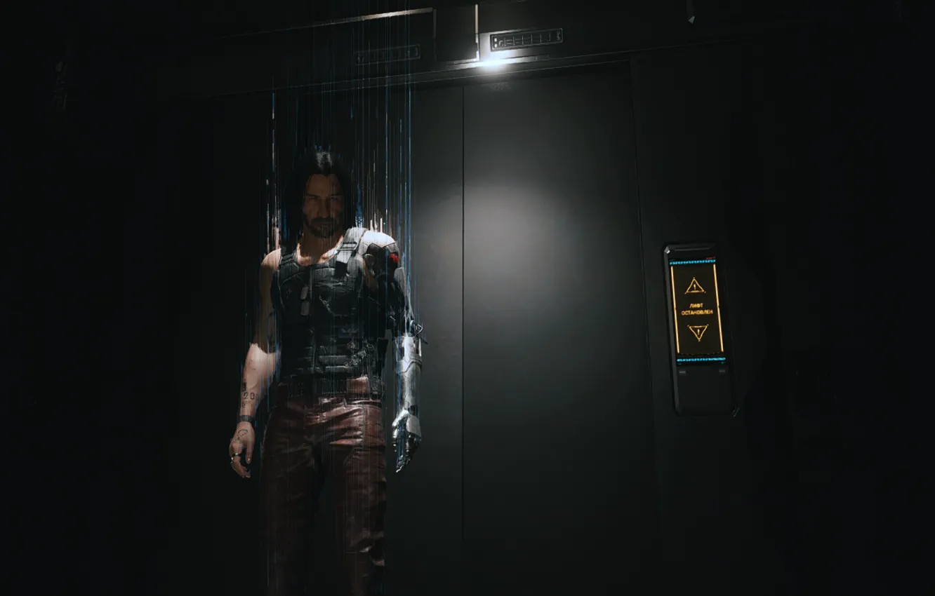 Photo wallpaper cyberpunk, Cyberpunk 2077, Johnny Silverhand, Johnny Silverhand