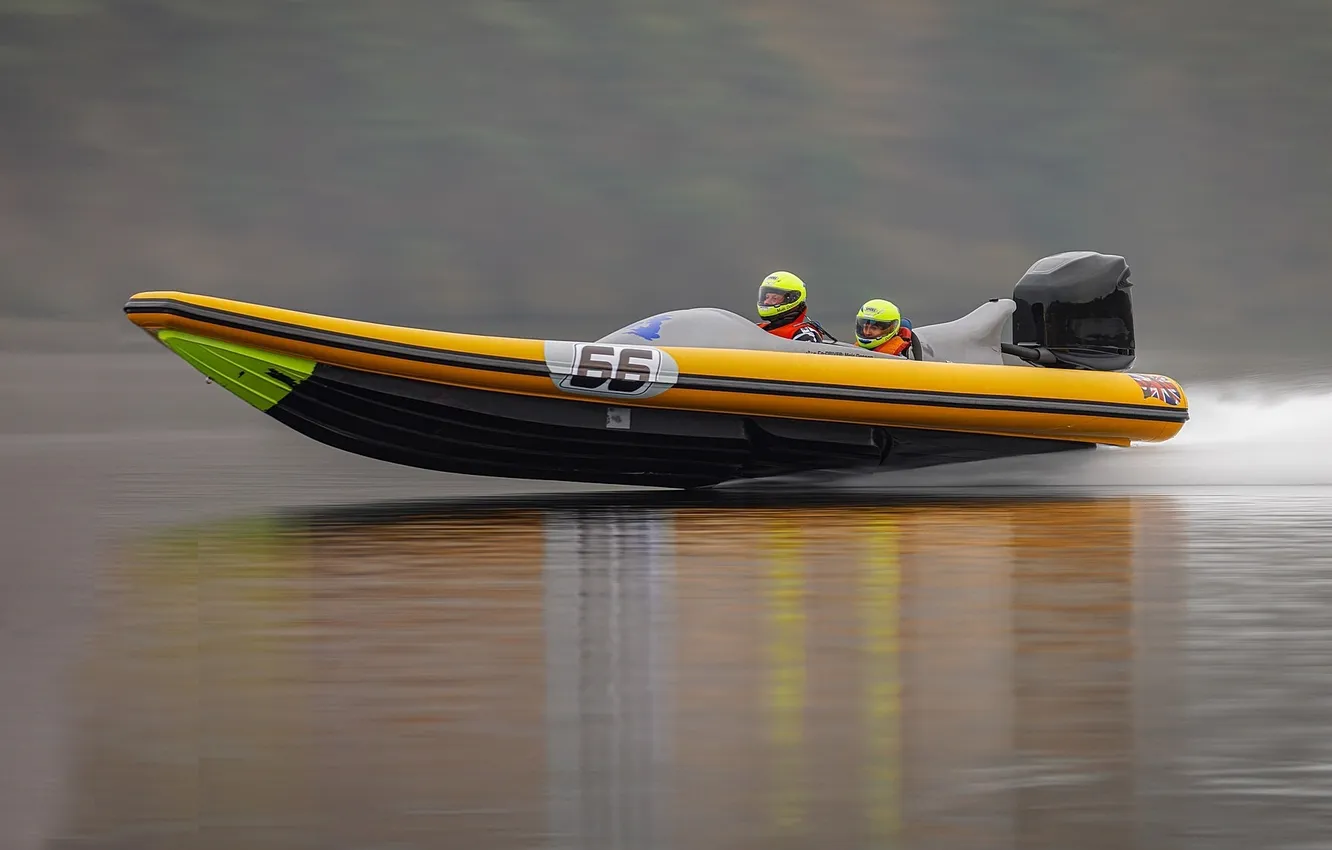 Photo wallpaper race, boat, speed