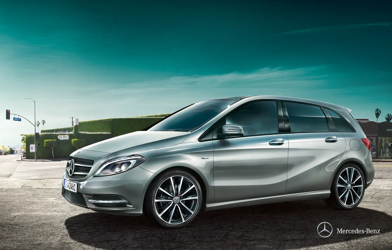 Photo wallpaper car, Mercedes Benz, B-klass