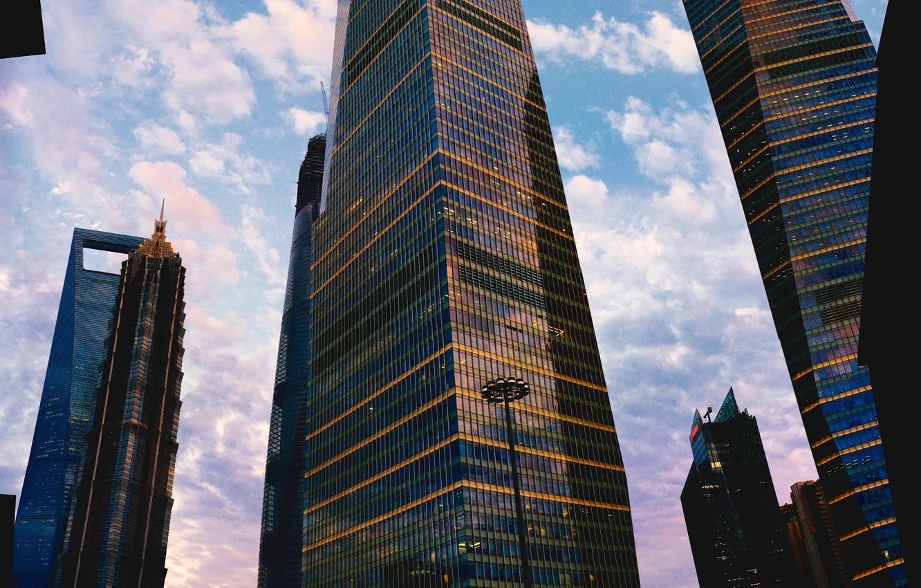 Photo wallpaper the city, building, home, skyscrapers