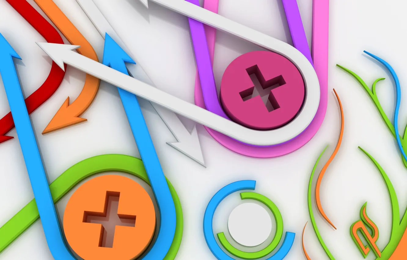 Photo wallpaper line, vector, arrow, figure