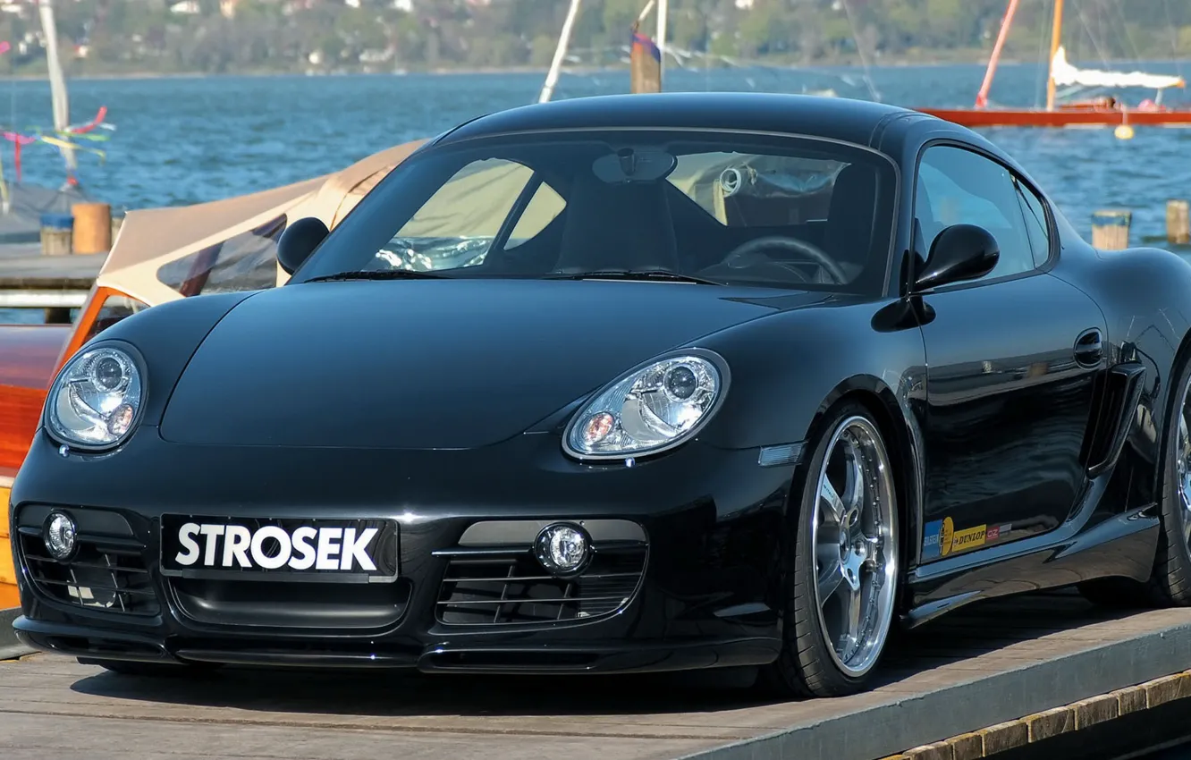 Photo wallpaper Porsche, Cayman, sports coupe, strosek