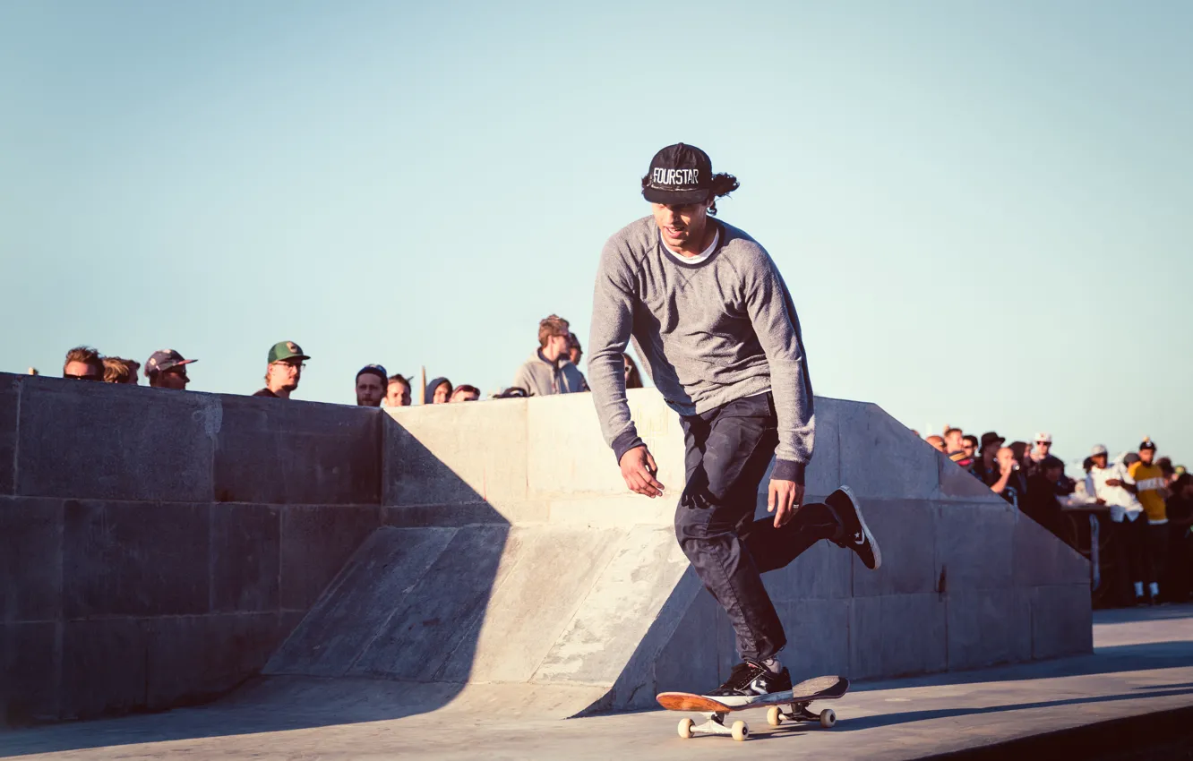 Photo wallpaper people, extreme sport, skateboard