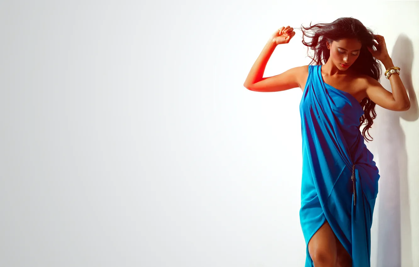 Photo wallpaper girl, hot, sexy, eyes, smile, beautiful, figure, model