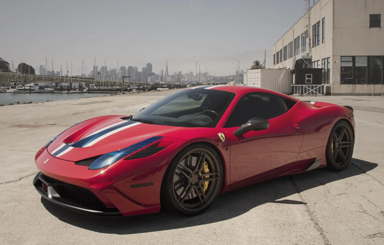 Photo wallpaper Ferrari, 458, Italia, Speciale