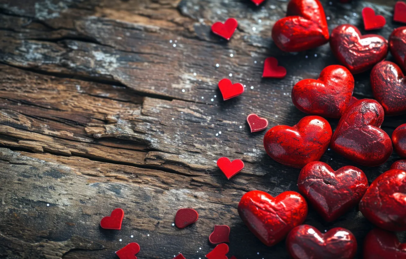 Photo wallpaper love, holiday, heart, Board, hearts, Valentine's day, congratulations, festive background