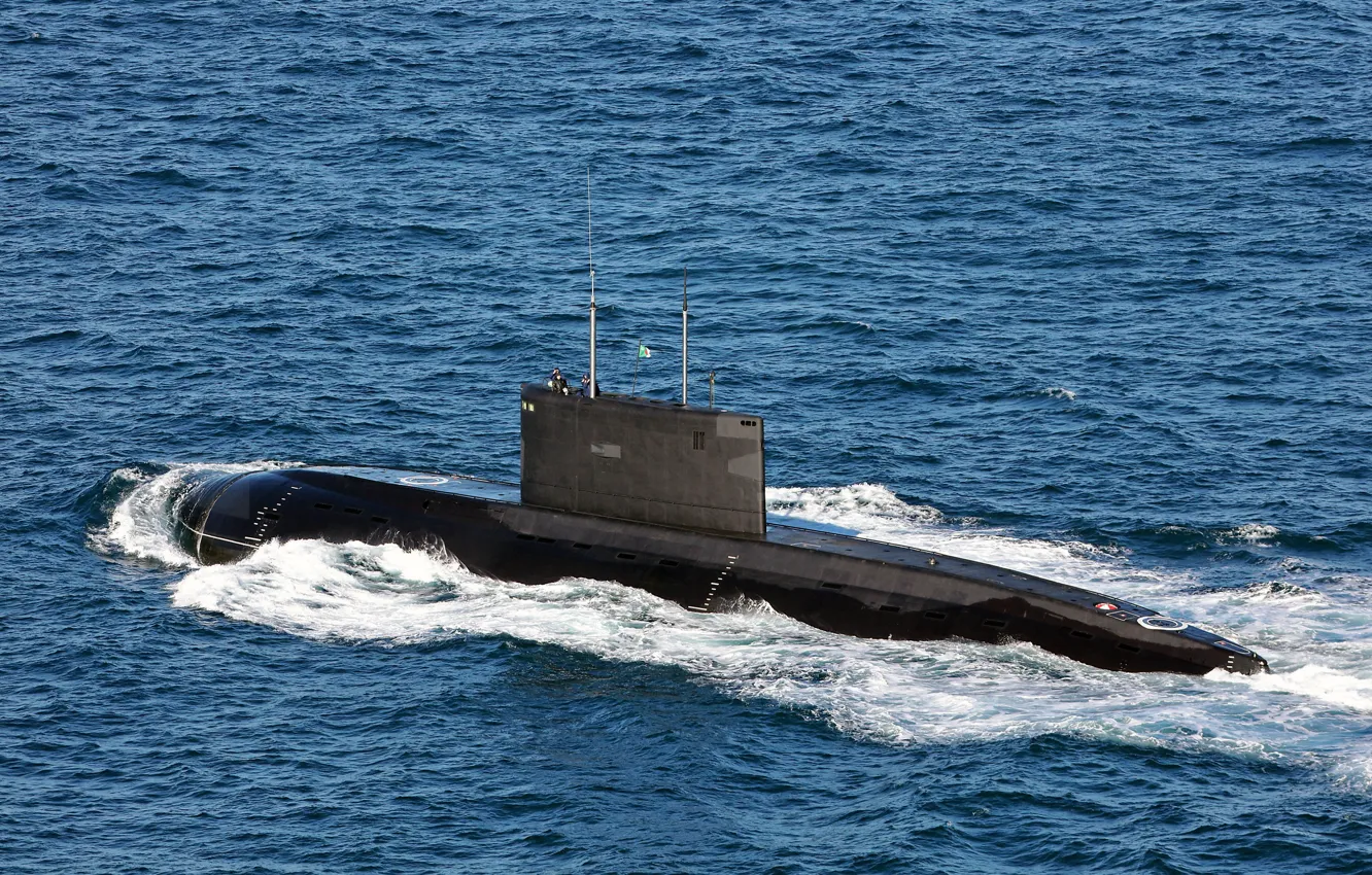 Photo wallpaper submarine, diesel, Algerian Navy