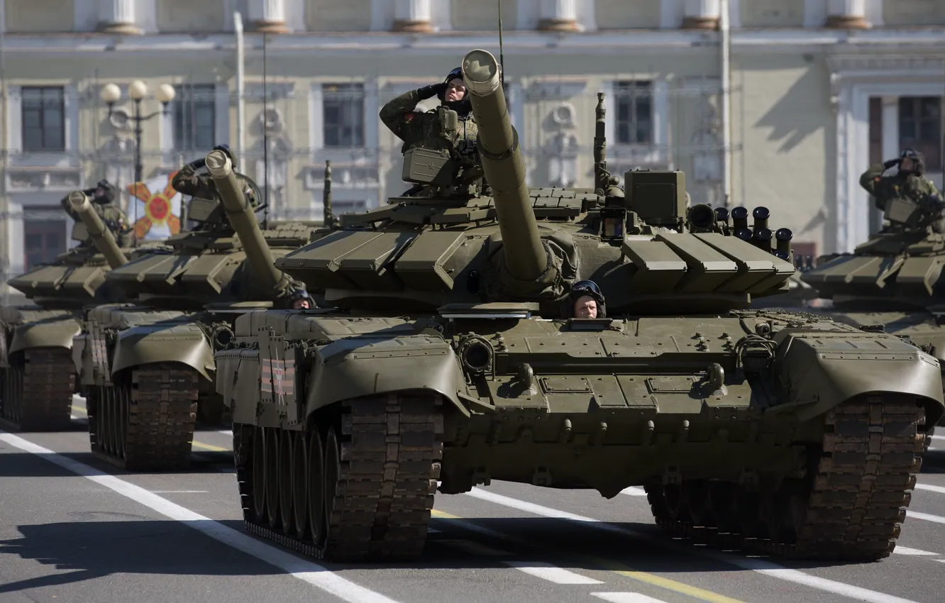 Photo wallpaper tank, combat, armor, T-72