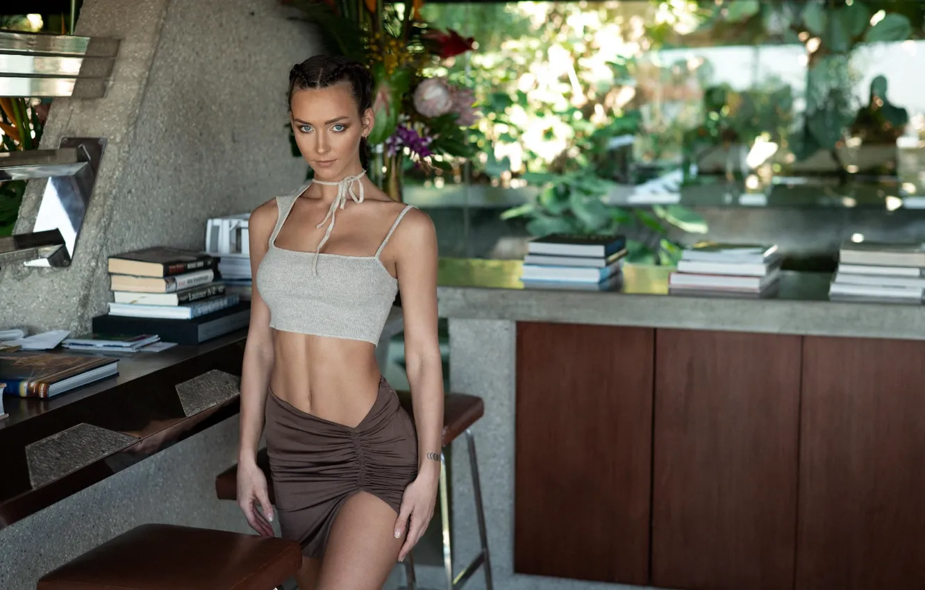 Photo wallpaper look, girl, model, book, brown hair, beautiful, smiling, Rachel Cook