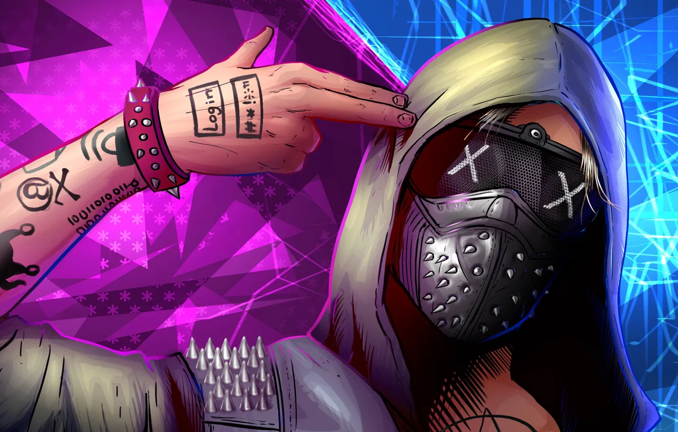 Photo wallpaper games, artist, artwork, ArtStation, digital-art, watch-dogs-2, Wrench Fan Art