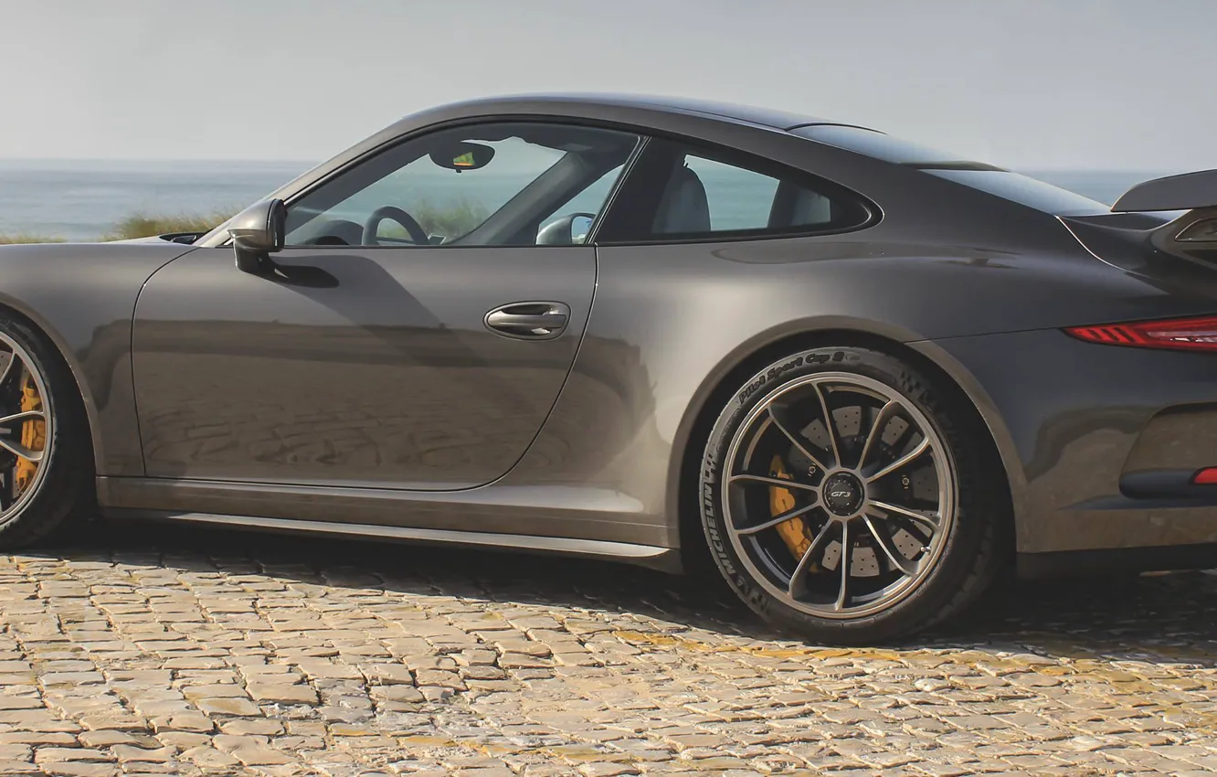 Photo wallpaper car, Porshe, ocean, race, 911 GT3