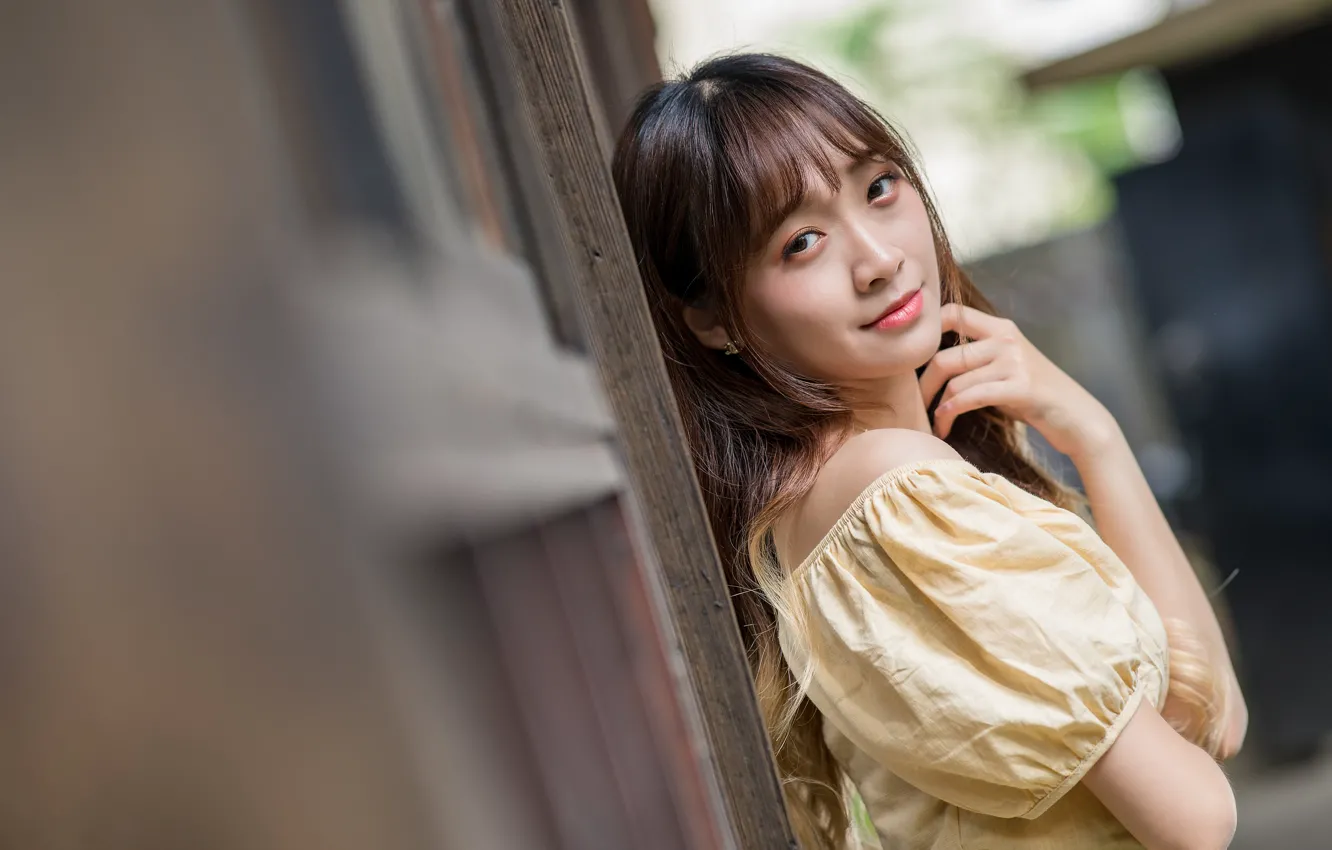 Photo wallpaper look, Asian, bokeh