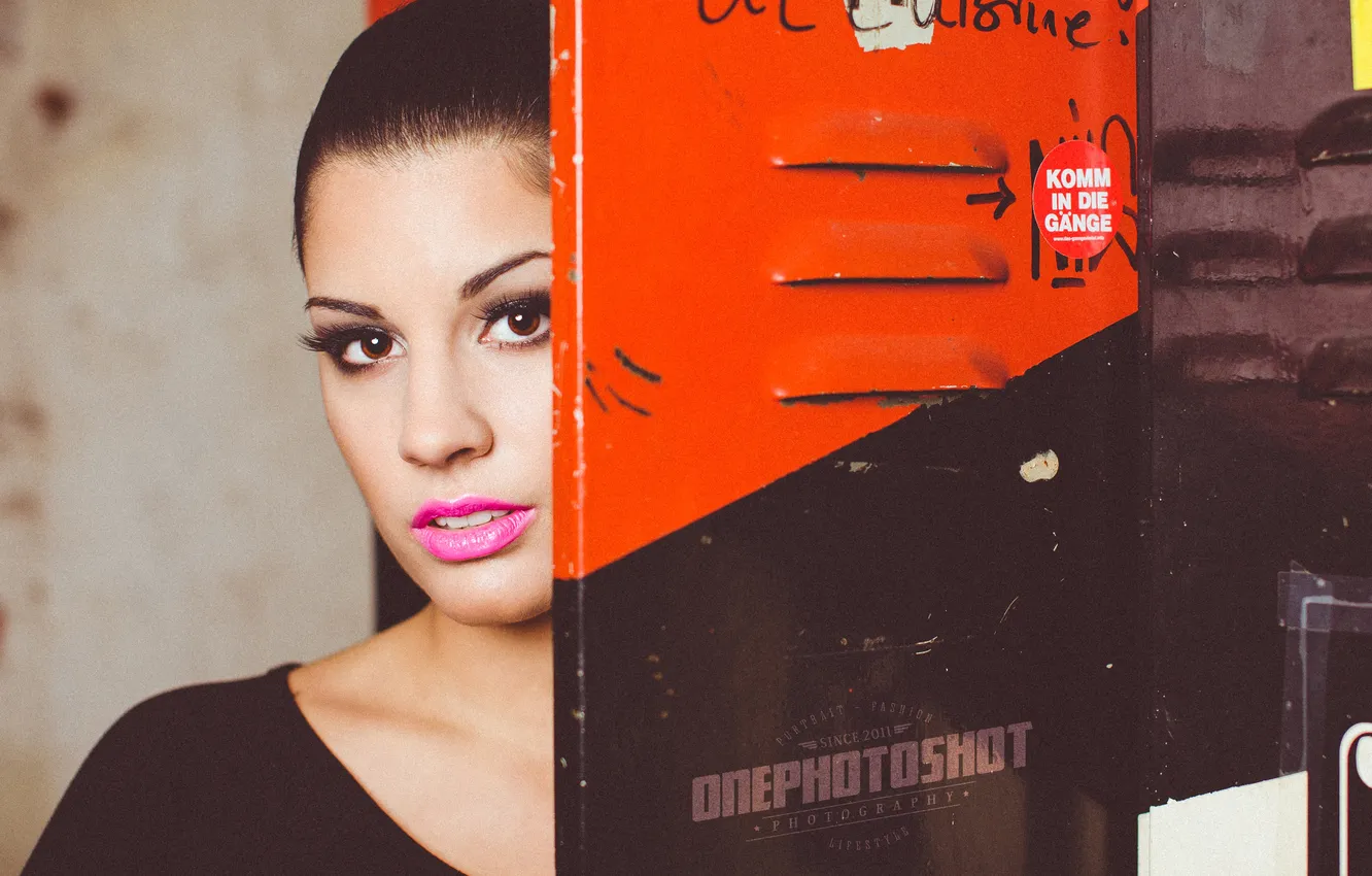 Photo wallpaper look, girl, photographer, girl, photography, photographer, Florian Seelmann