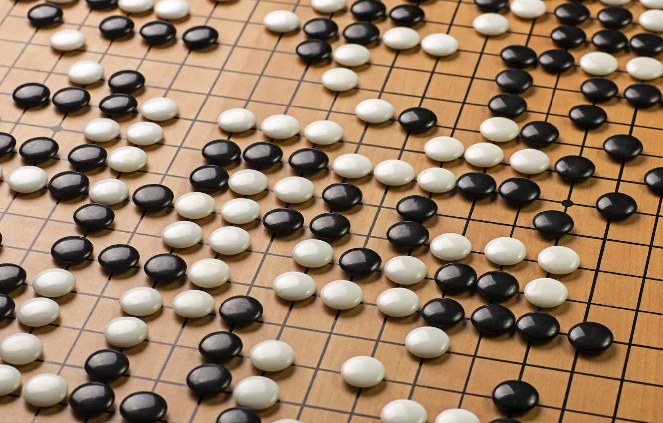 Photo wallpaper Board Game, Game of Go, An Ancient Board Game, Go board, Weiqi Baduk