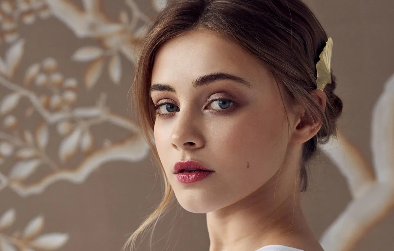 Photo wallpaper look, girl, face, beautiful, Josephine Langford