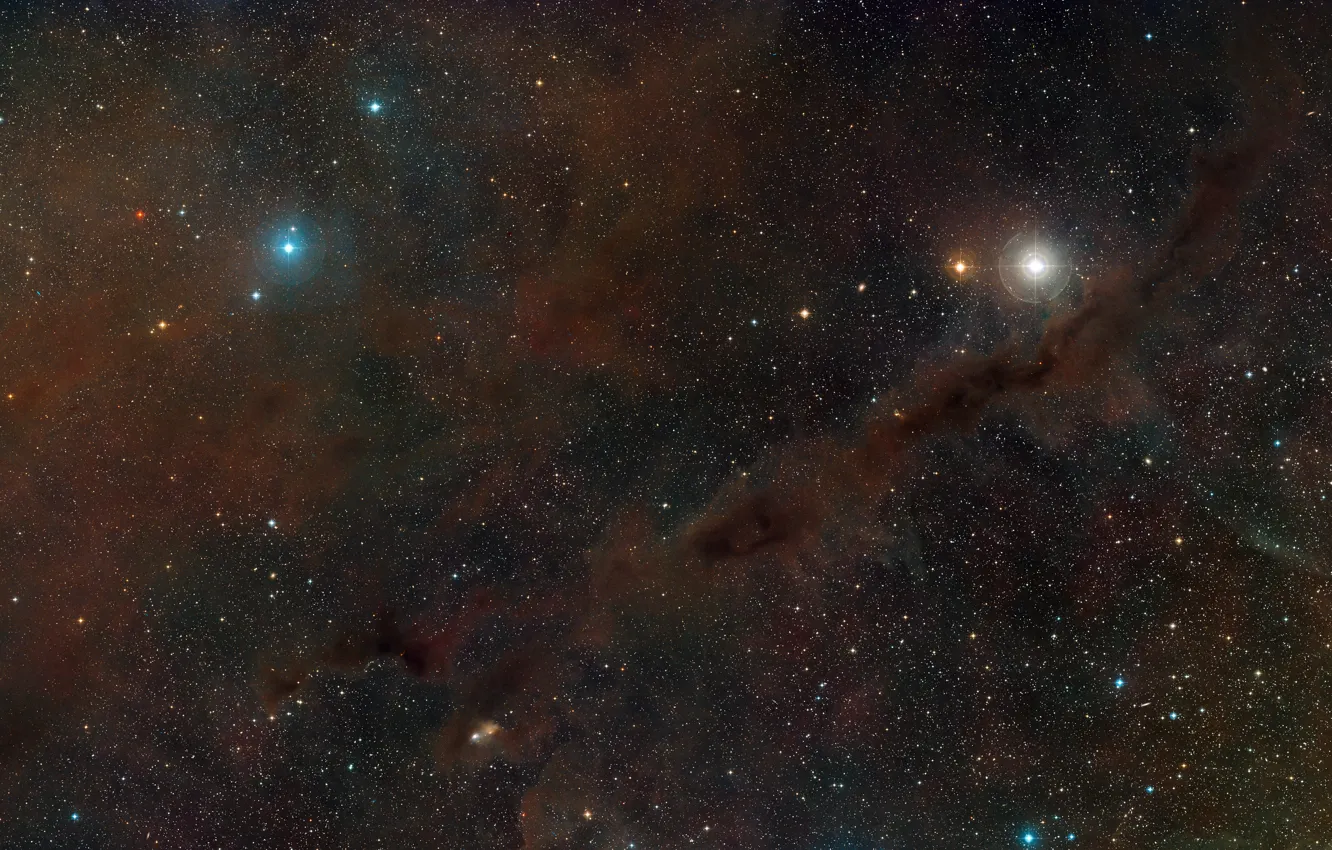 Photo wallpaper dust, constellation, Taurus, star formation