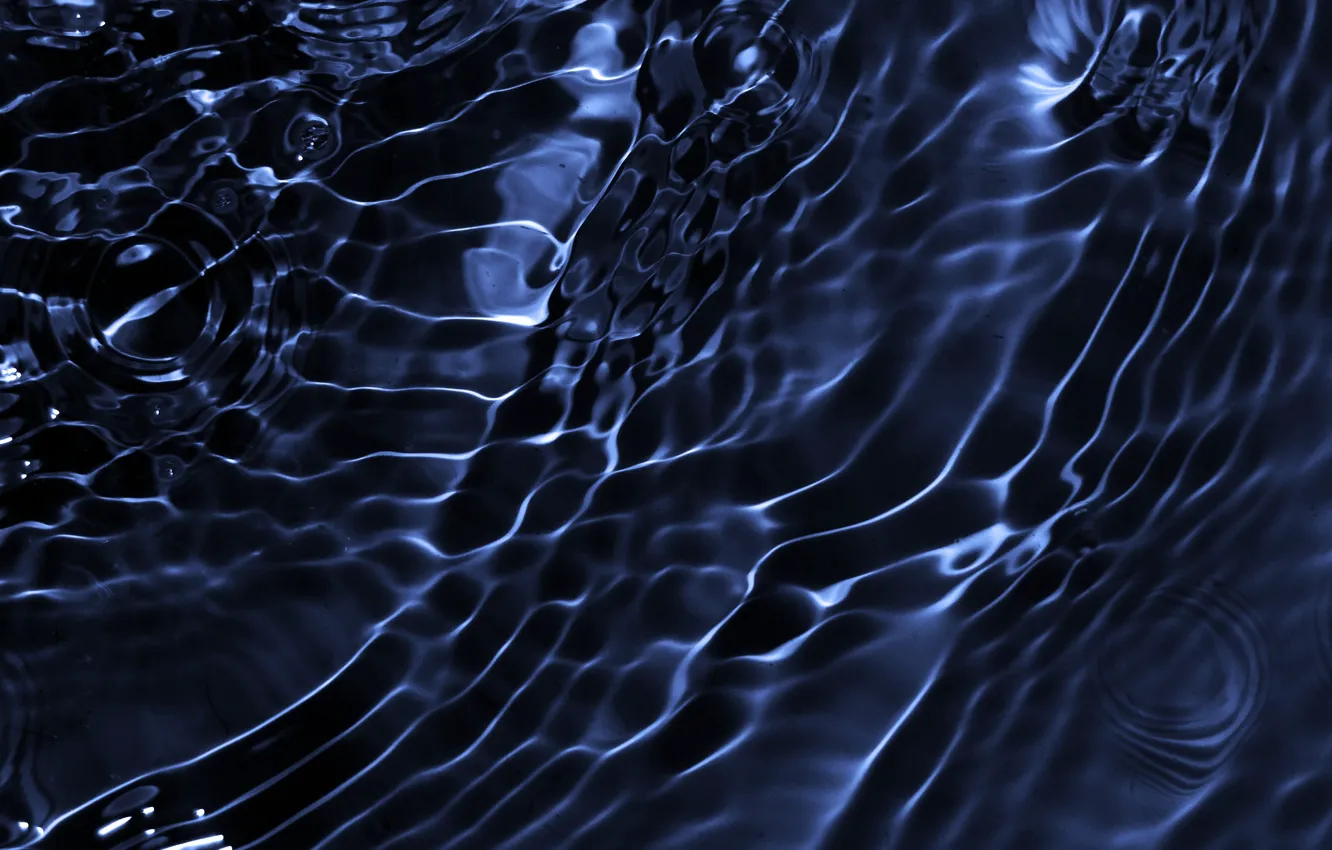 Photo wallpaper water, blue, glare
