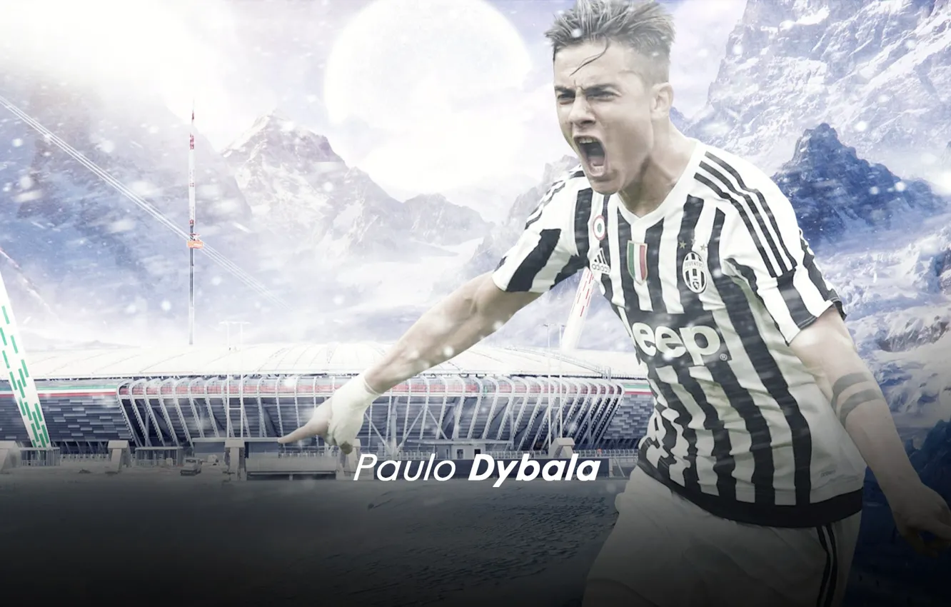 Photo wallpaper wallpaper, sport, stadium, football, player, Paulo Dybala, Juventus FC, Juventus Stadium