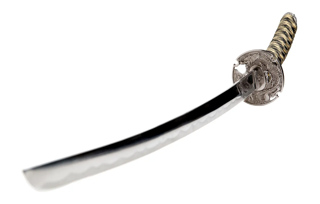 Photo wallpaper pattern, design, steel, sword, katana, Japan, form, art