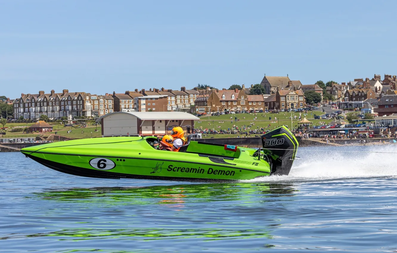 Photo wallpaper race, boat, speed