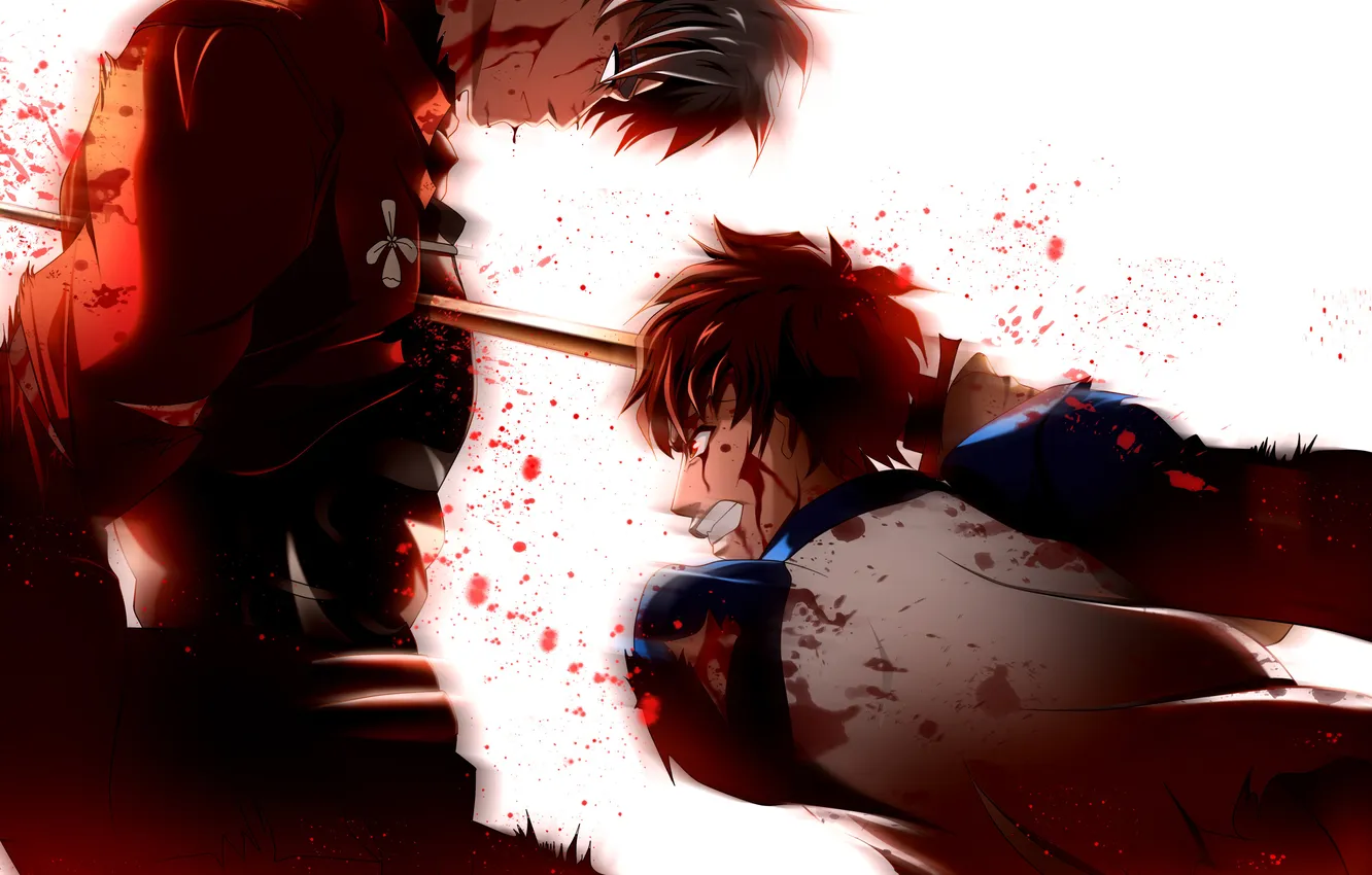 Photo wallpaper blood, fate/stay night, archer