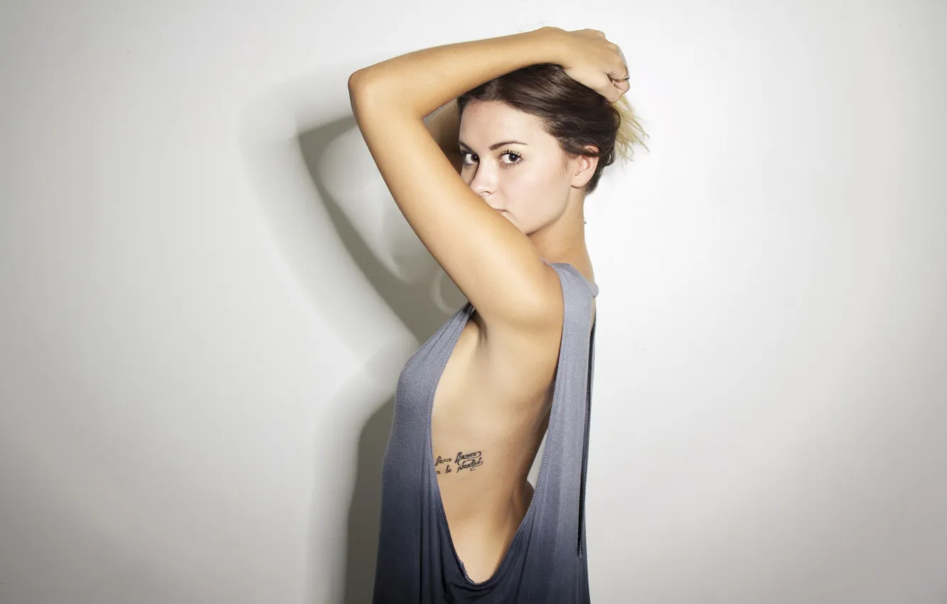 Photo wallpaper girl, model, tattoo