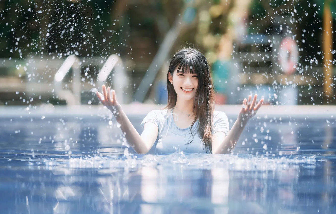 Photo wallpaper girl, Asian, Cecilia