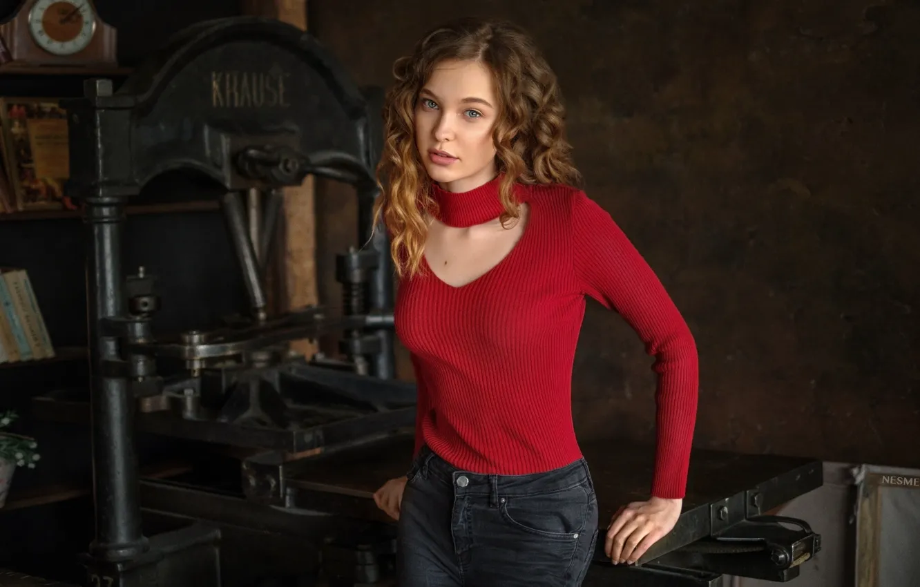 Photo wallpaper girl, pose, Christina Vostruhina, Yuri Nesmelov