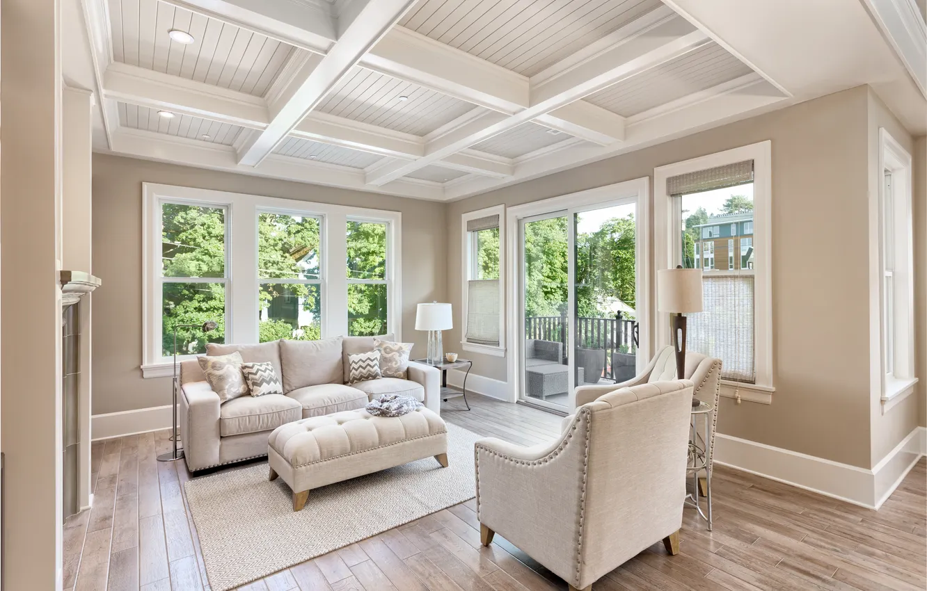 Photo wallpaper modern, new, interior, luxury, real, living, luxurious, remodel