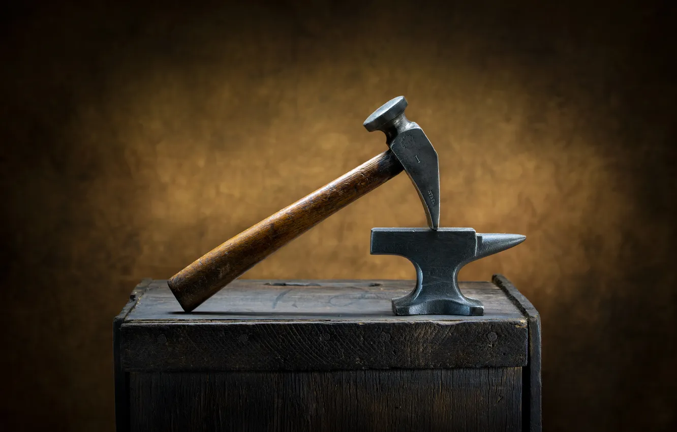 Photo wallpaper background, hammer, tool