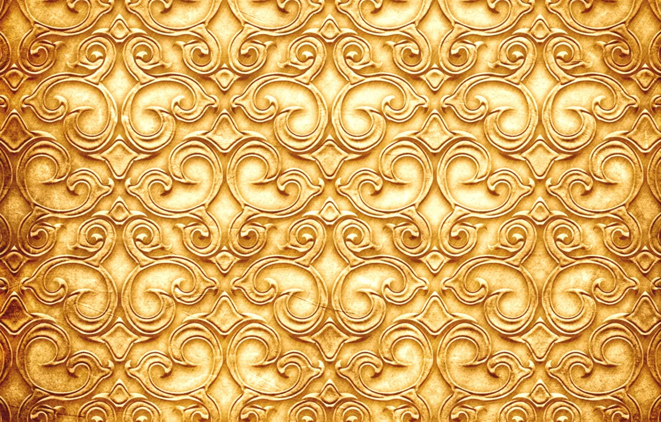 Photo wallpaper pattern, texture, twigs, Golden color