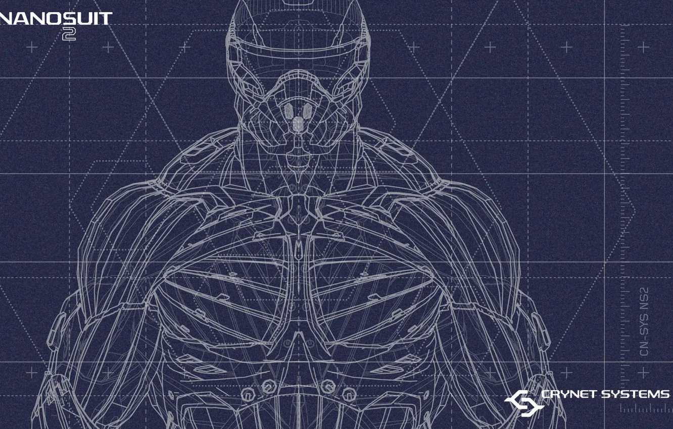 Photo wallpaper drawing, Crysis 2, nanosuit, nanosuit
