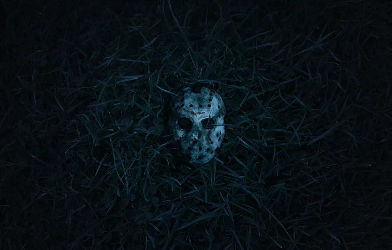 Photo wallpaper movie, minimalism, mask, cinema, horror, Friday the 13th, Jason Voorhees, minimalism