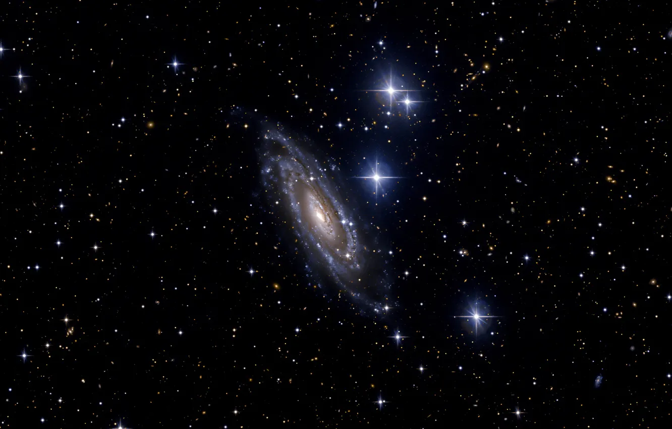 Photo wallpaper Spiral galaxy, Constellation Lepus, TYC 5928-368-1, HD 36784, BD-22 1147, NGC 1964