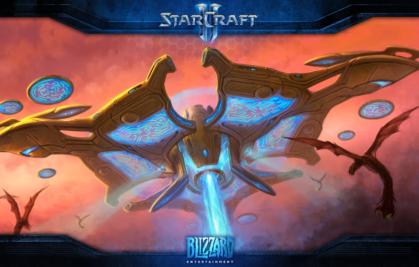 Photo wallpaper wallpaper, StarCraft, wings of liberty