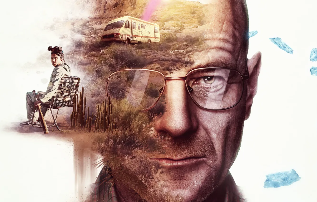 Photo wallpaper Breaking Bad, creative, fan art, Drama, tv series
