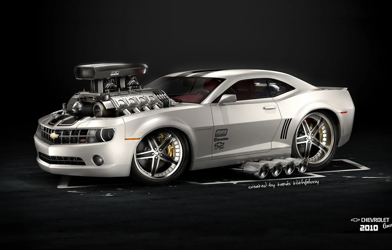 Photo wallpaper Car, Hot Rod, Chevrolet Camaro, American Muscle