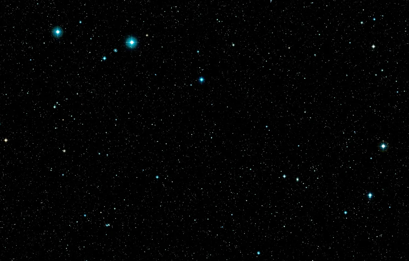 Photo wallpaper Constellation Ursa Major, Dwarf irregular galaxy, I Zwicky 18, Starburst Galaxy