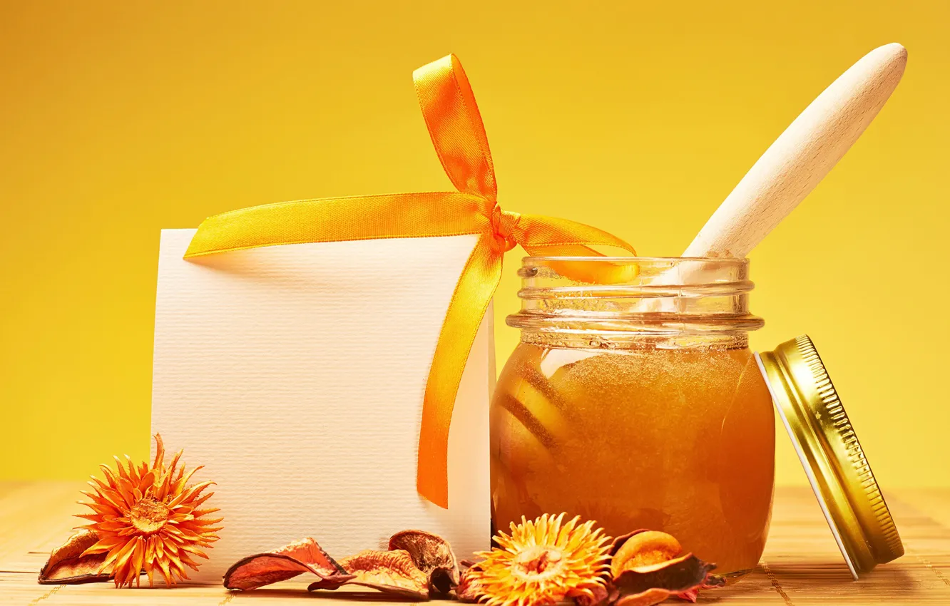 Photo wallpaper flowers, honey, Bank