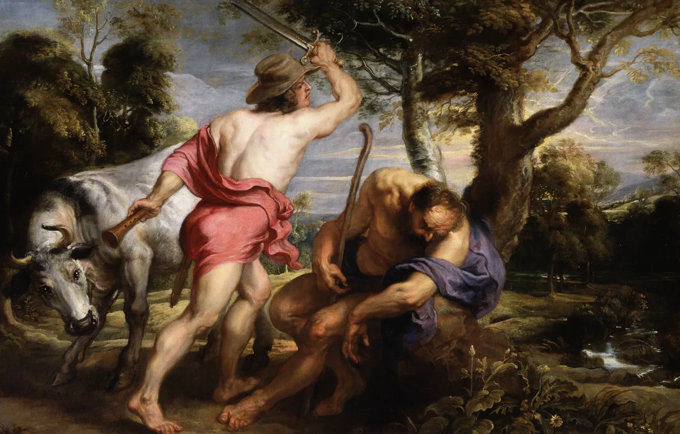 Photo wallpaper picture, Peter Paul Rubens, mythology, Mercury and Argus, Pieter Paul Rubens