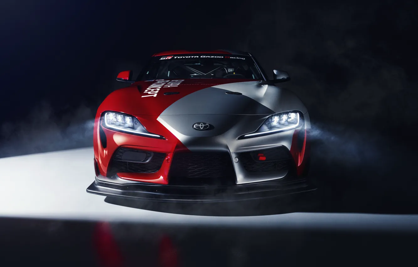 Photo wallpaper machine, light, coupe, concept, sports car, Toyota, GT4, GR Above