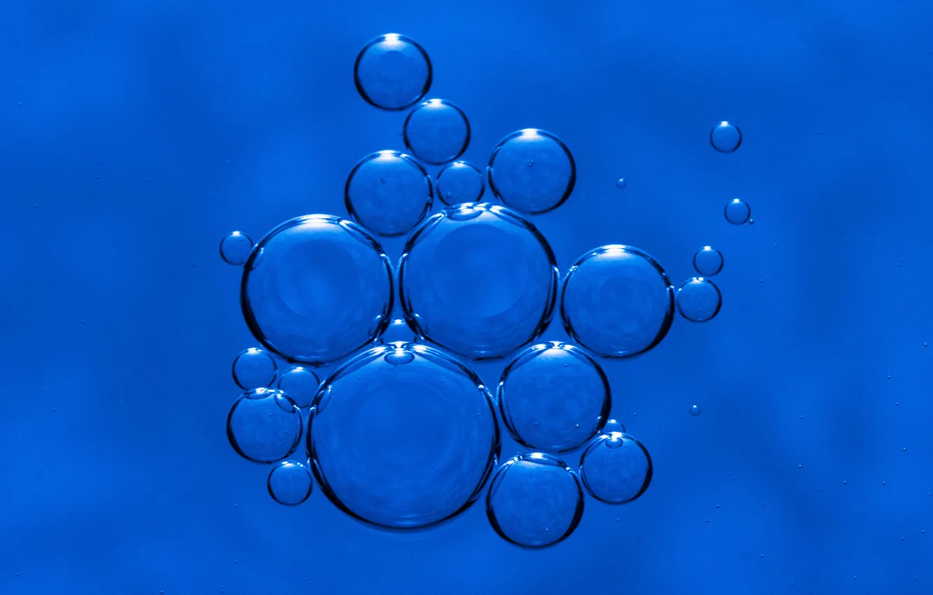 Photo wallpaper water, bubbles, oil, liquid, the air