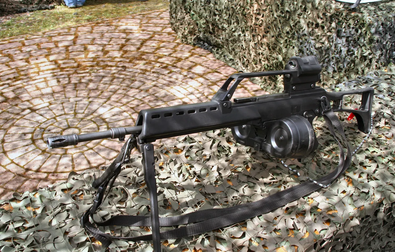 Photo wallpaper machine gun, mg36, manual, H&K