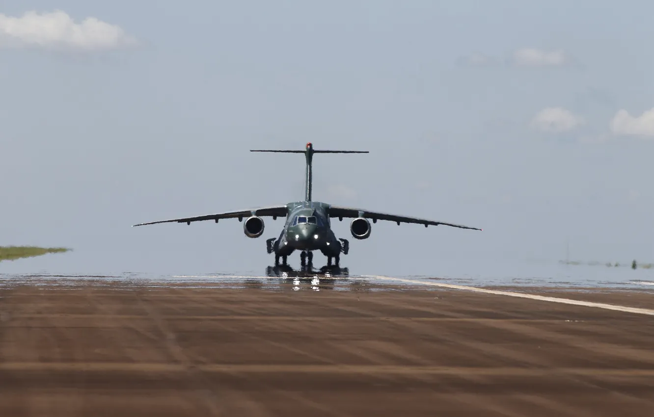 Photo wallpaper EMB-30, a subsidiary of the Brazilian group Embraer, a Brazilian aircraft, Air Force of Brazil, …