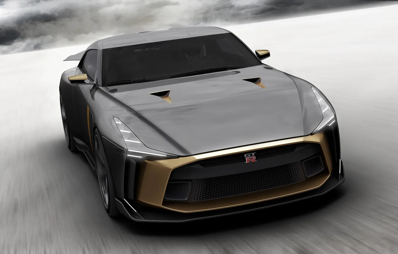 Photo wallpaper Concept, Nissan, front view, 2018, ItalDesign, GT-R50