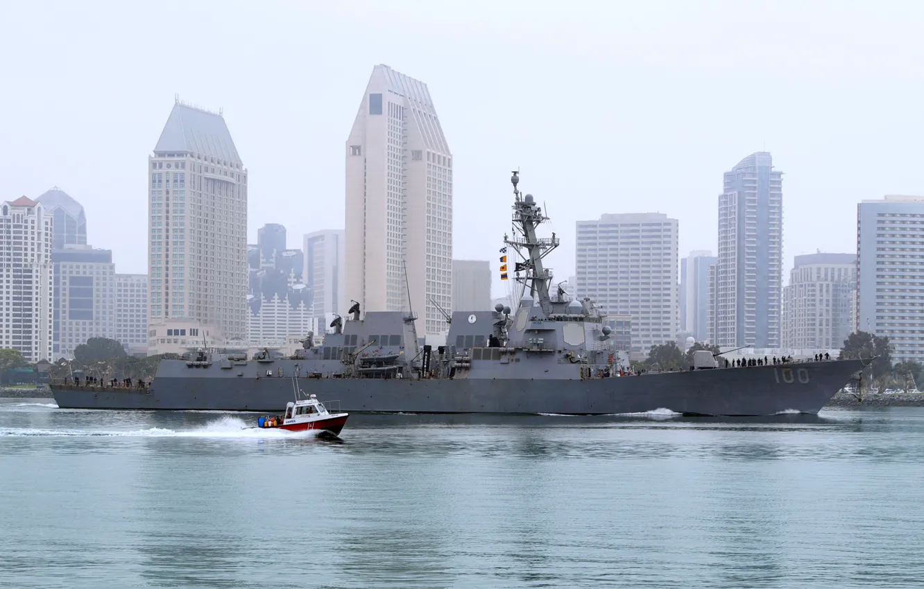 Photo wallpaper squadron, destroyer, USS Kidd