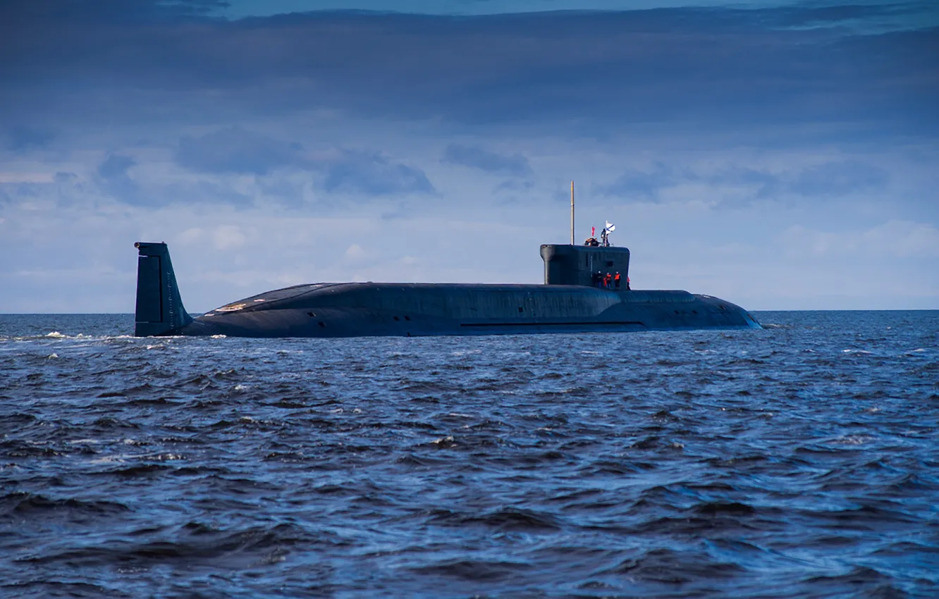 Photo wallpaper cruiser, underwater, atomic, "Yury Dolgoruky"