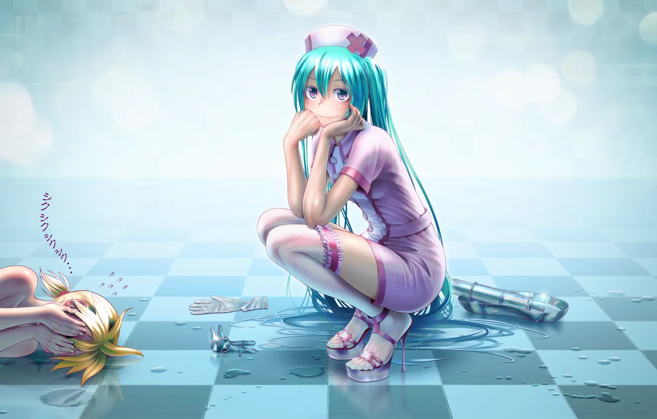 Photo wallpaper gloves, vocaloid, hatsune miku, the doctor