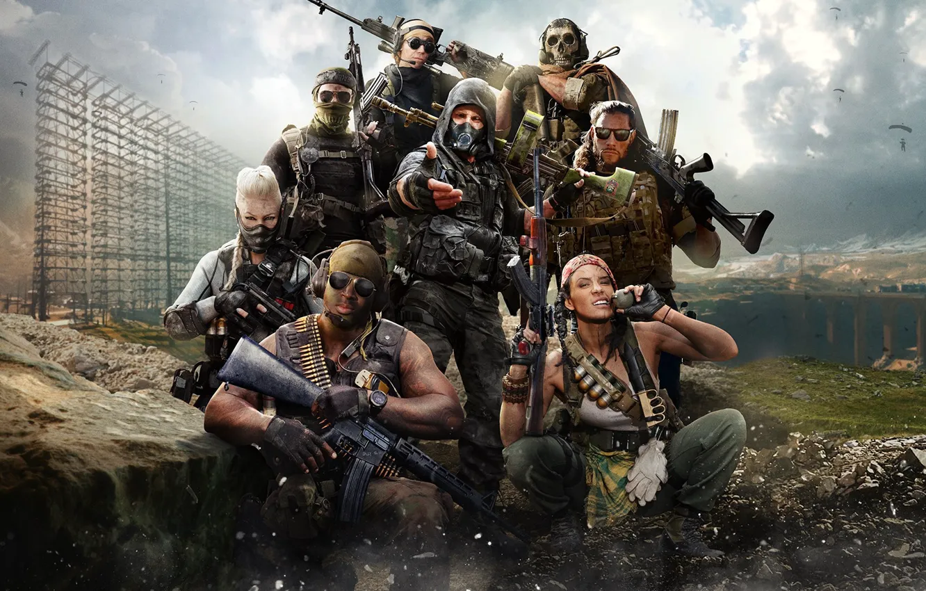 Photo wallpaper weapons, shadow, seam, Call of Duty, the contractor, Ghost, Activision, Naked